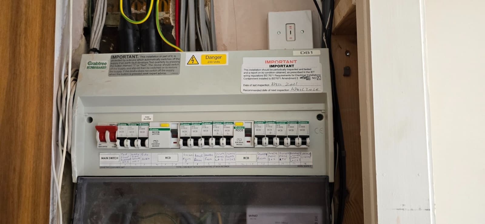 DB1 — fuse board