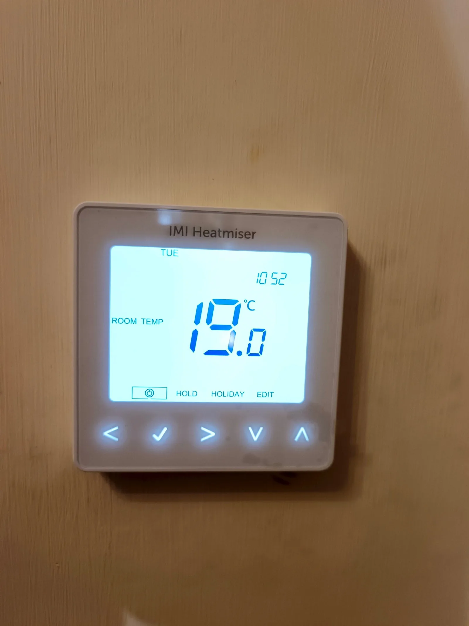 IMI Heatmiser thermostat controlling electric underfloor heating, Poole BH14